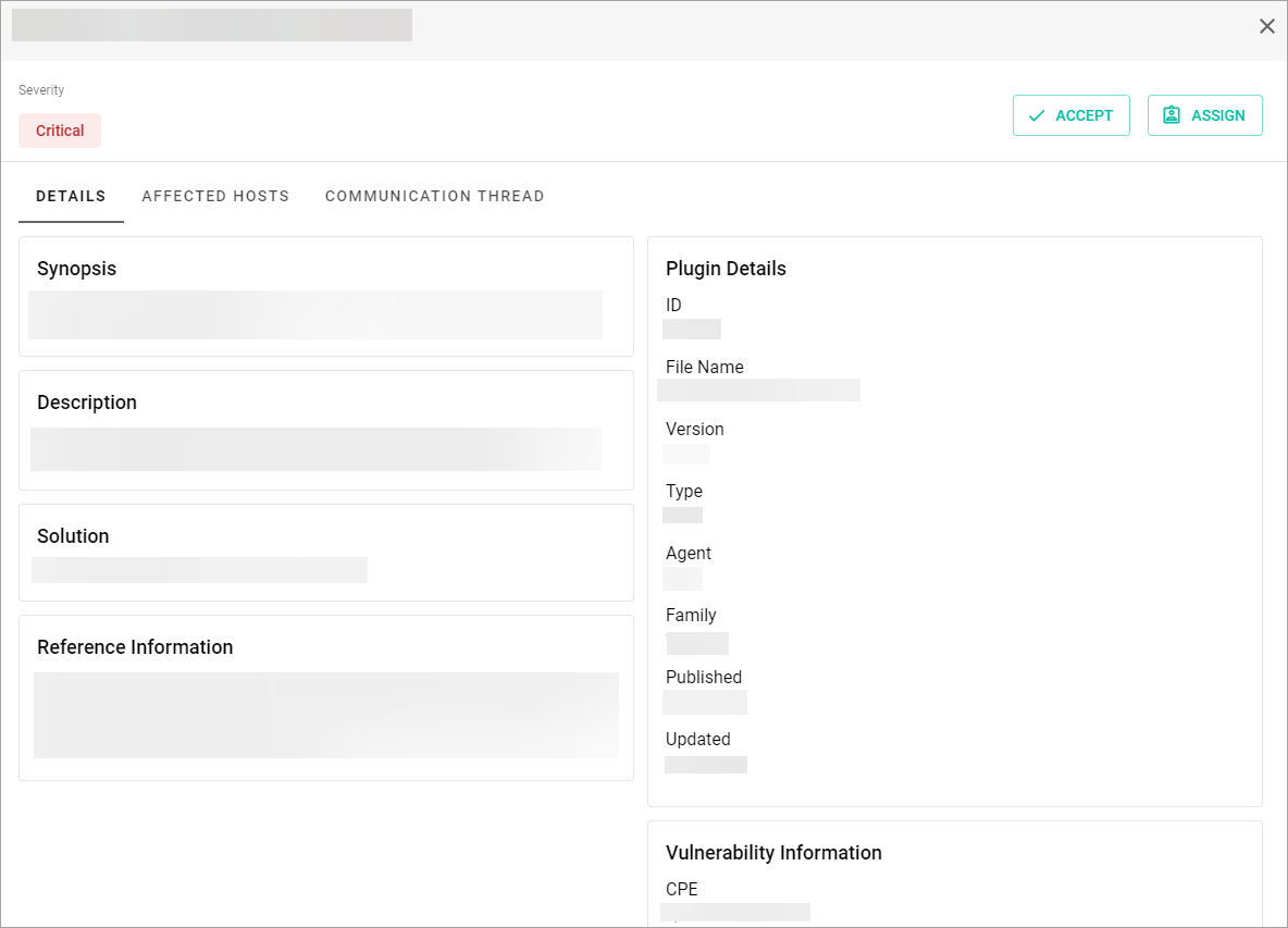 View Vulnerability Details View Vulnerability Details
